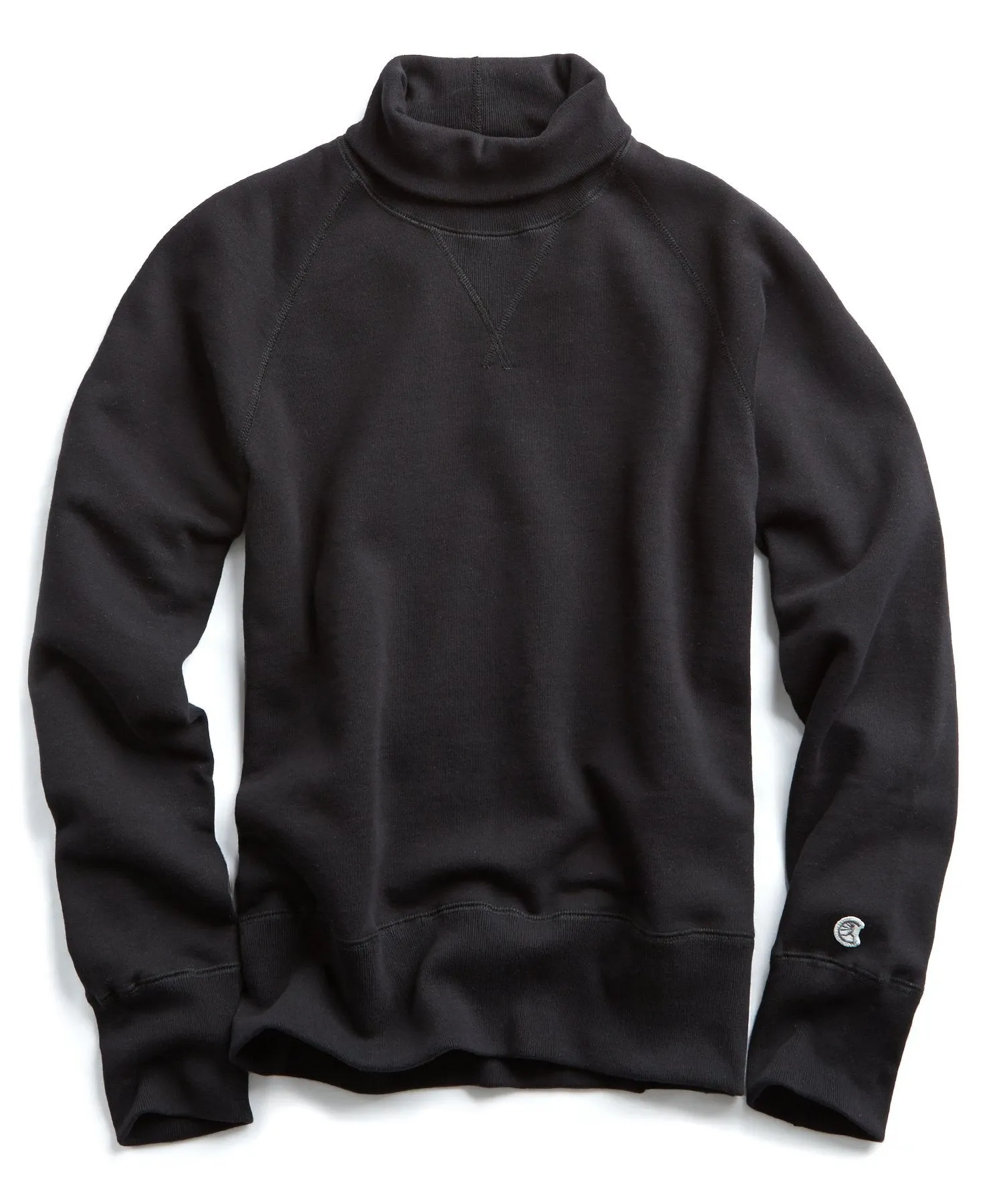 Heavyweight Turtleneck Sweatshirt in Black