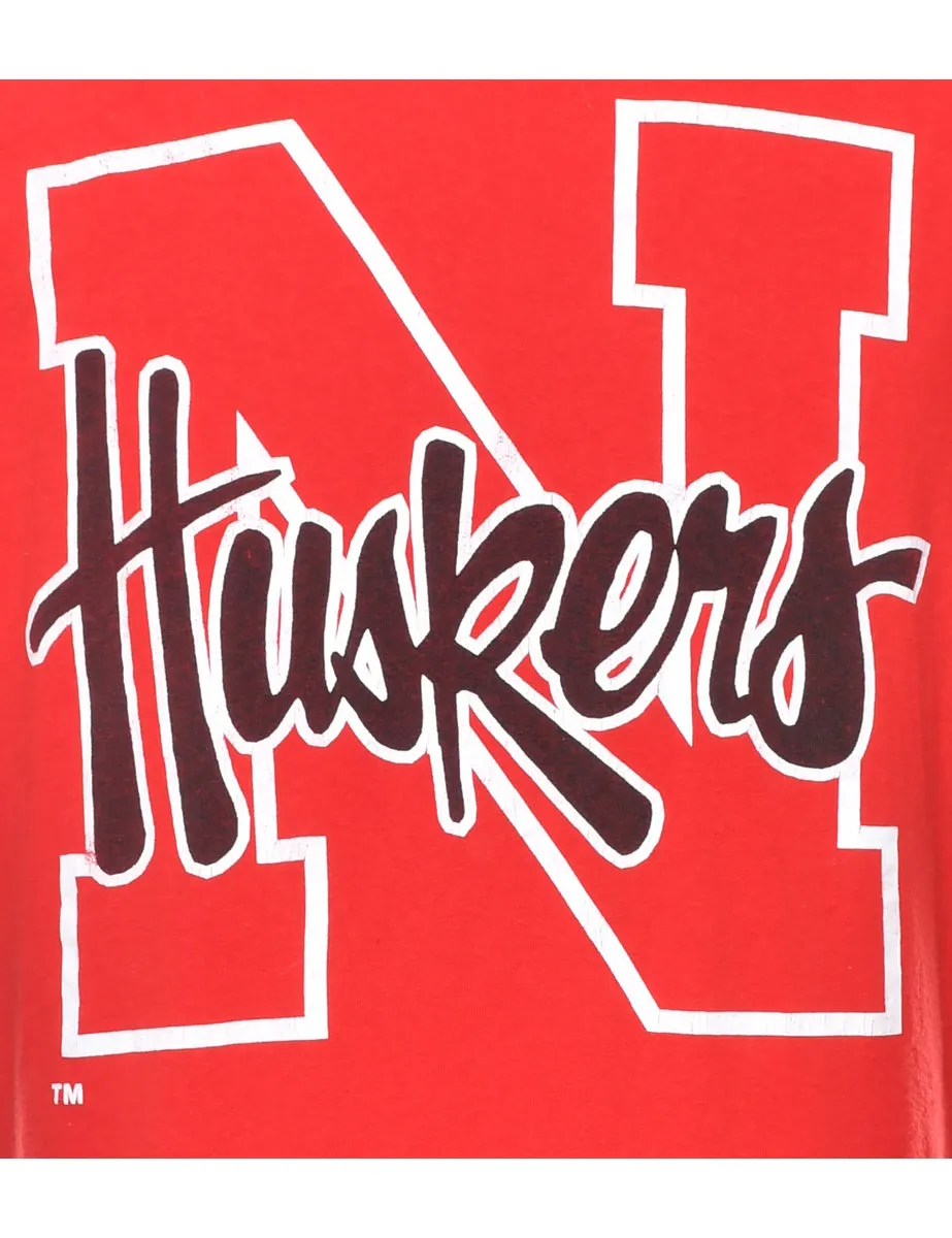 Huskers University of Nebraska Printed T-shirt - XL