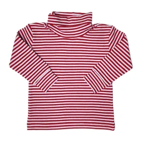 Interlock Turtleneck Red Thin Stripe