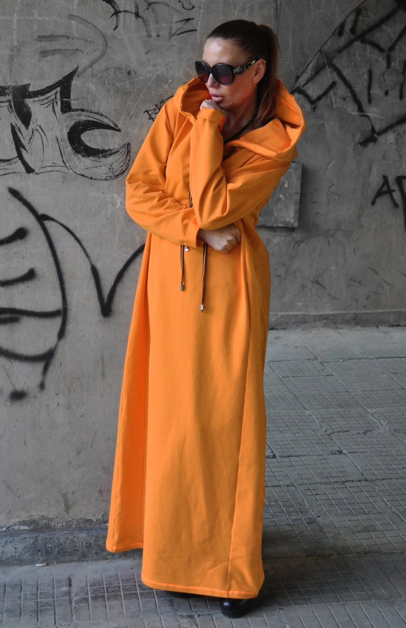 IREN Long Hooded Women Dress