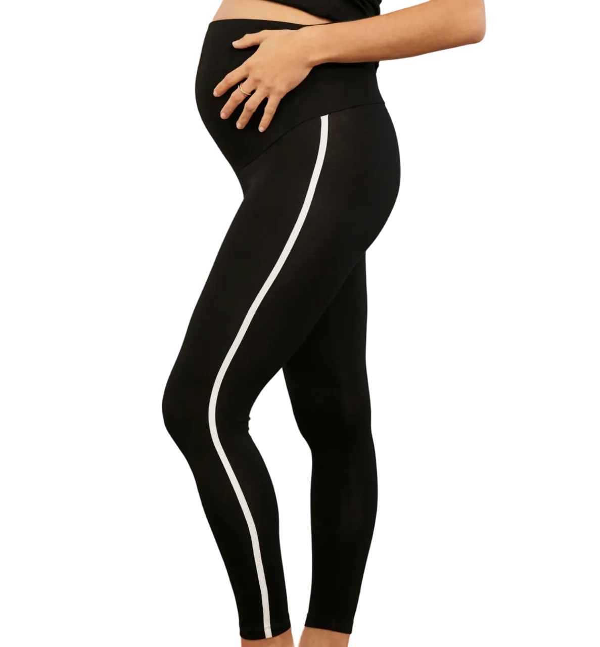 Isabella Oliver Black Willow Ecovero Maternity Leggings UK 10