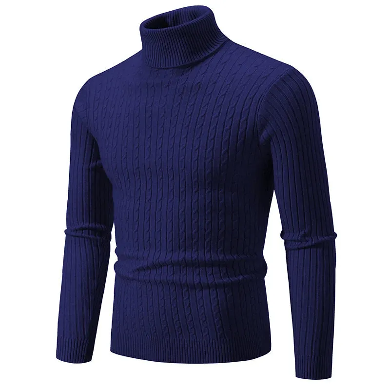 Jacob™ | Fitted Ribbed Turtleneck Sweater