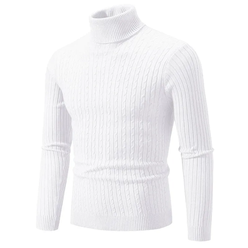 Jacob™ | Fitted Ribbed Turtleneck Sweater