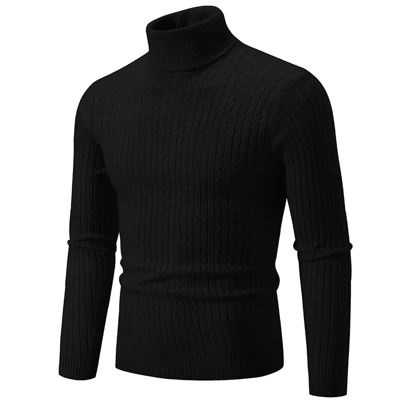 Jacob™ | Fitted Ribbed Turtleneck Sweater