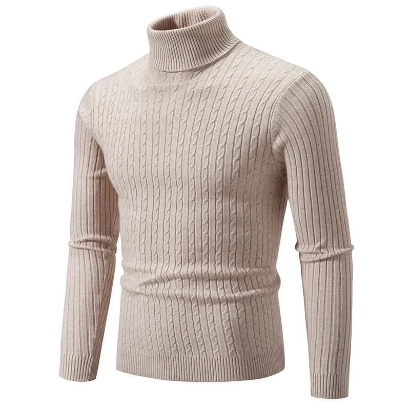 Jacob™ | Fitted Ribbed Turtleneck Sweater