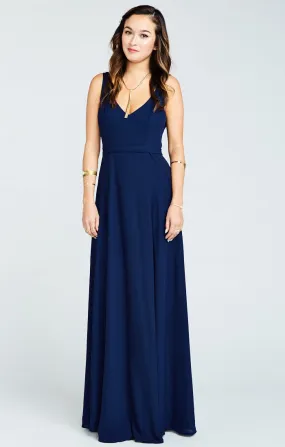 Jenn Maxi Dress ~ Rich Navy Crisp