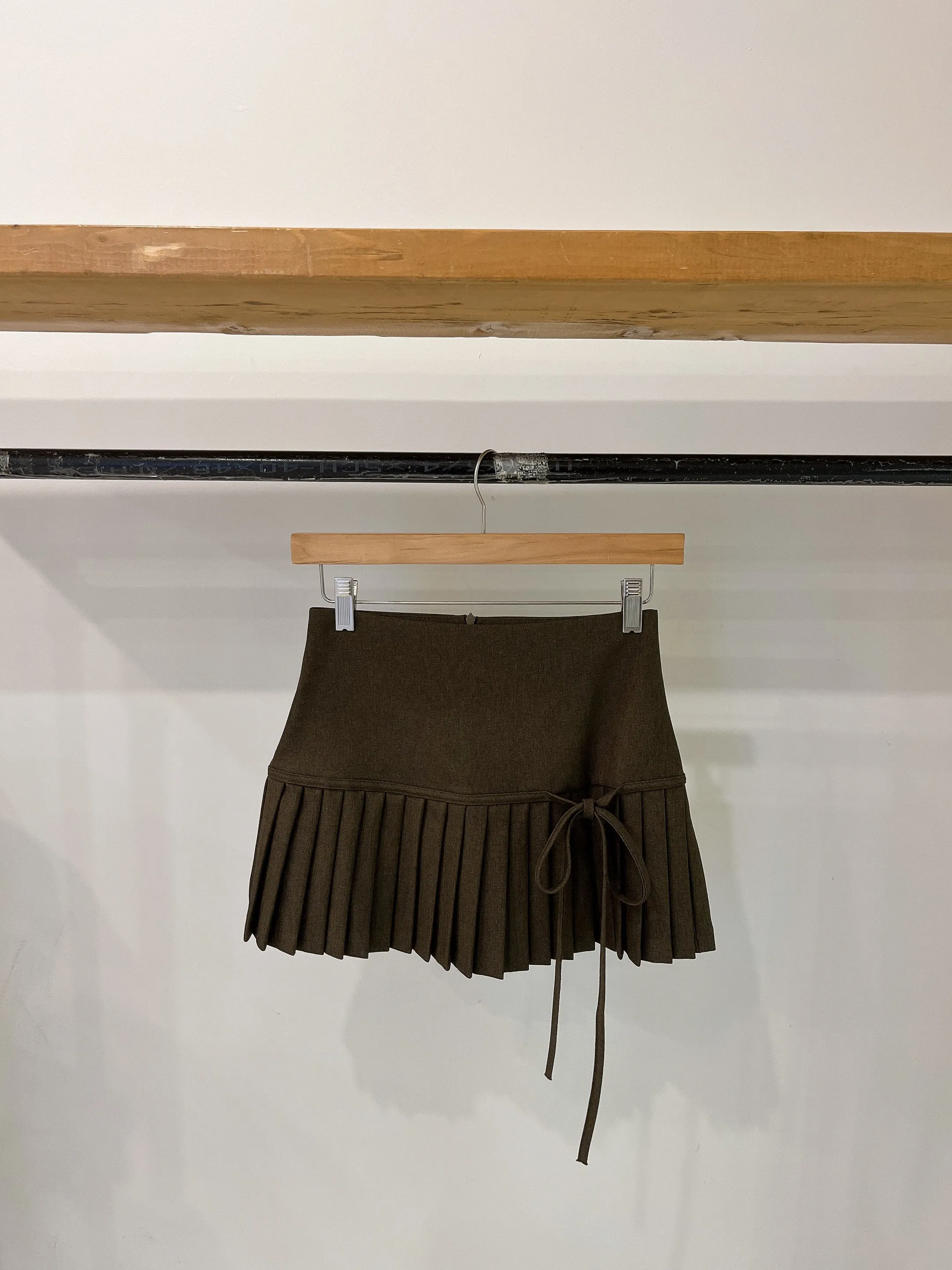 JENNA Pleated mini skirt