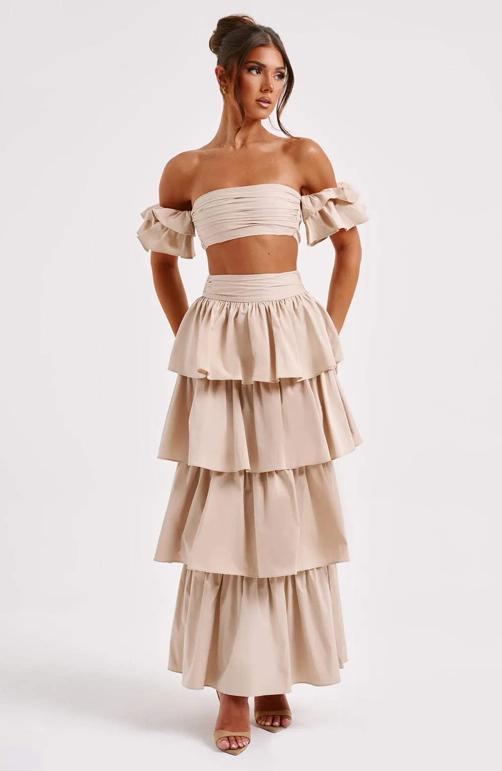 Joy Maxi Skirt - Beige