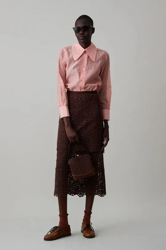 Lakshimi Skirt - Chocolate Cotton Lace