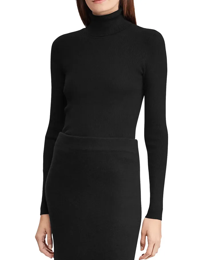 LAUREN RALPH LAUREN Ribbed Turtleneck Sweater