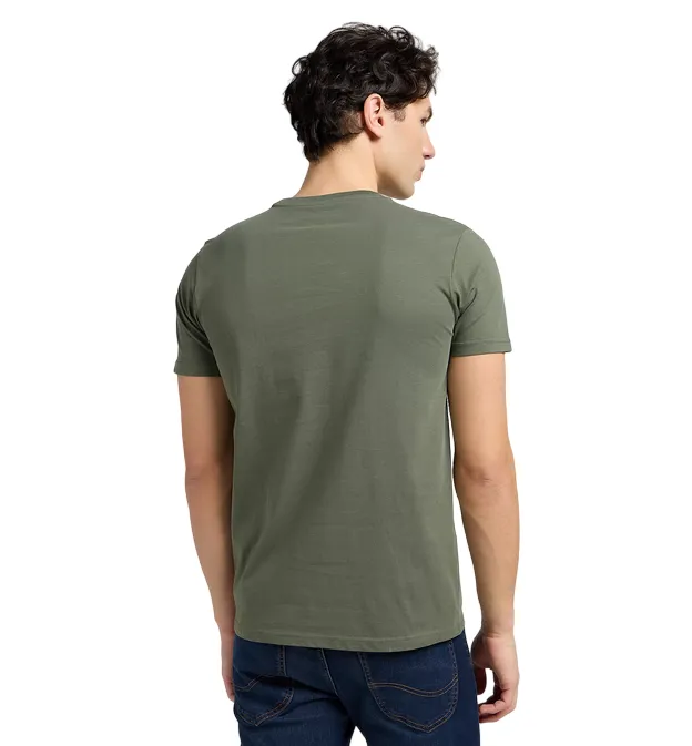 Lee maglietta manica corta da uomo Pacth Logo 112341715 verde oliva