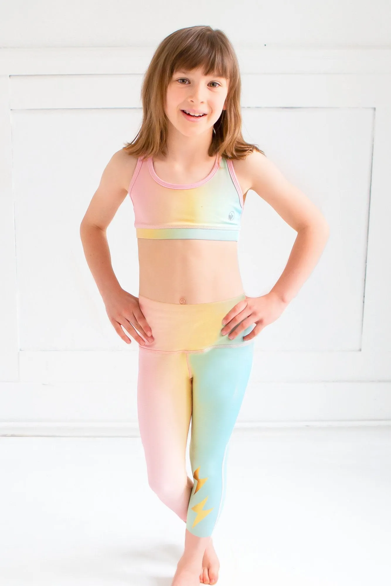 Limeapple Rainbow Printed Capri Legging