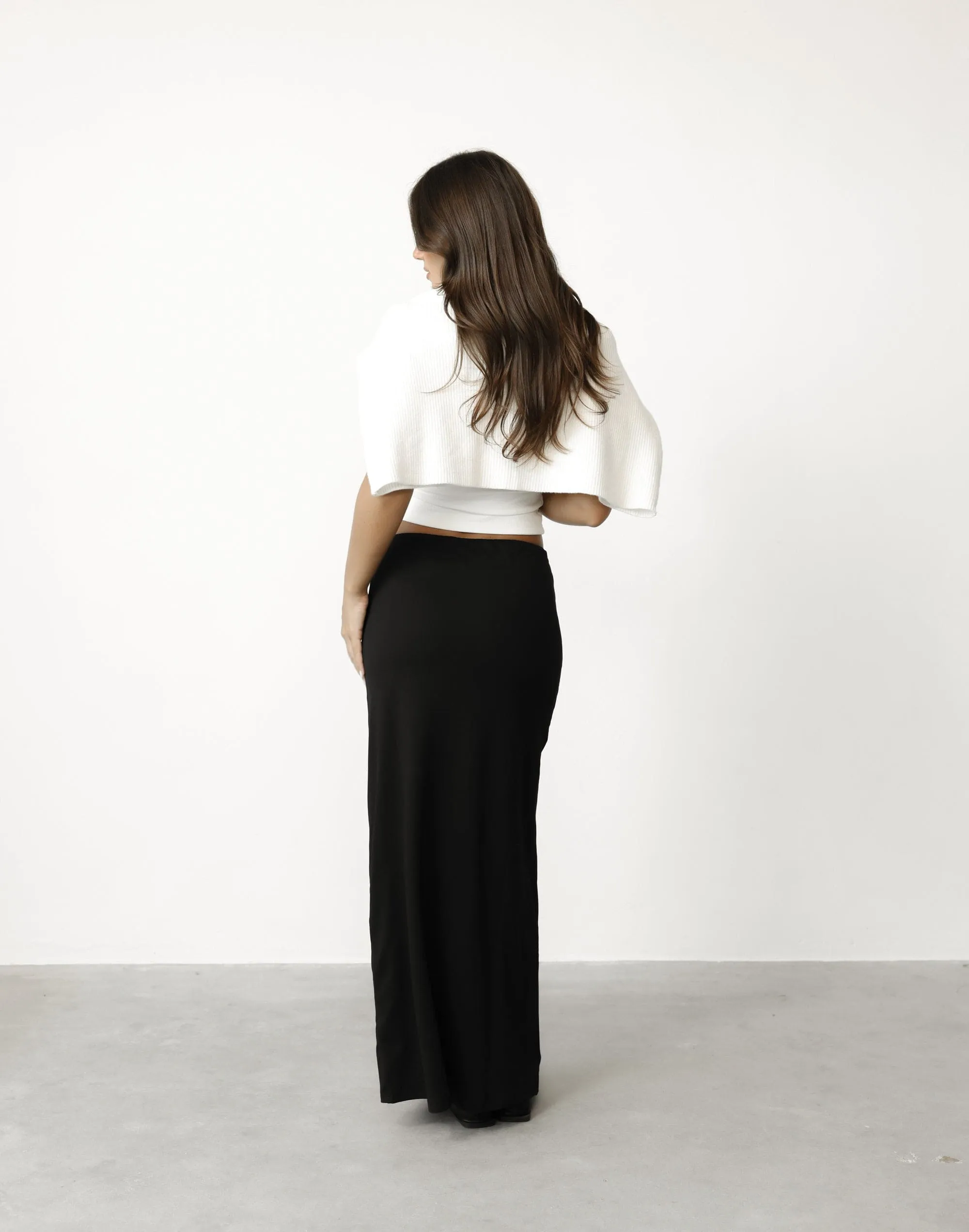 Lindsay Maxi Skirt (Black)