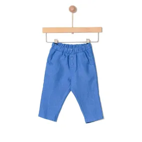 LINEN PANTS - STRONG BLUE