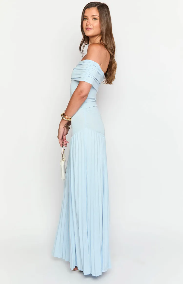 Lioness Field Of Dreams Soft Blue Maxi Dress