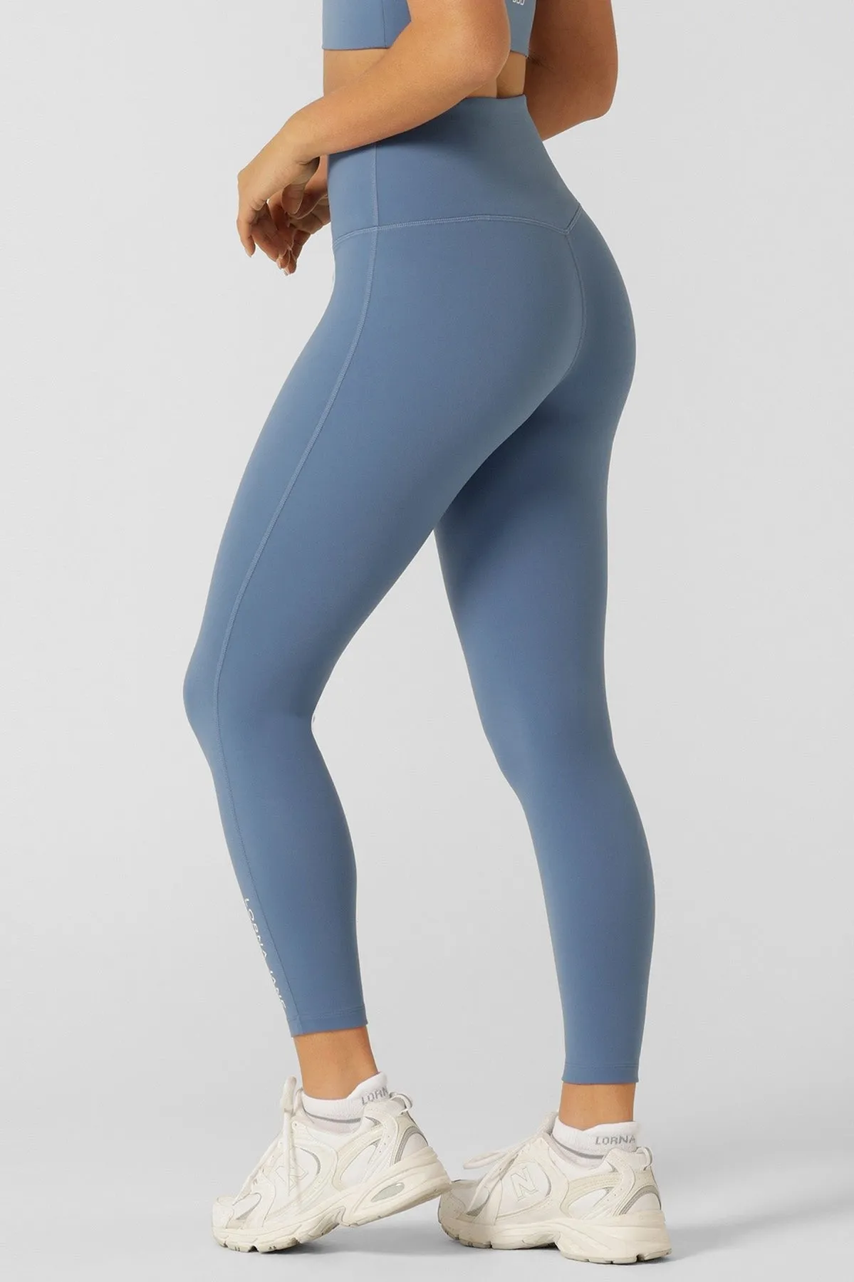 Lotus No chafe Phone Pocket AB Leggings | Moonlight Blue