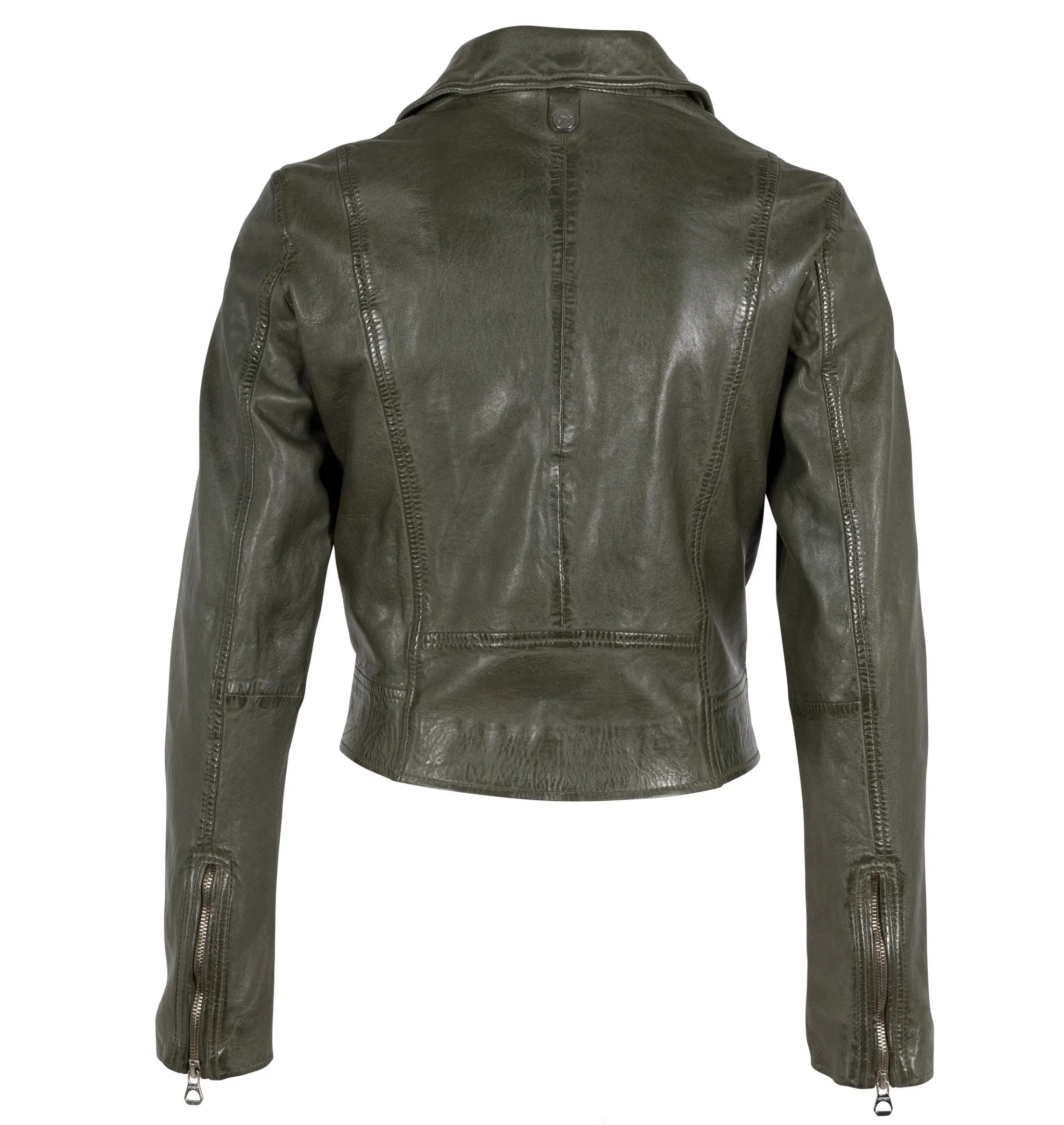 Mauritius - Julene RF  Woman's Leather Jacket - Jade