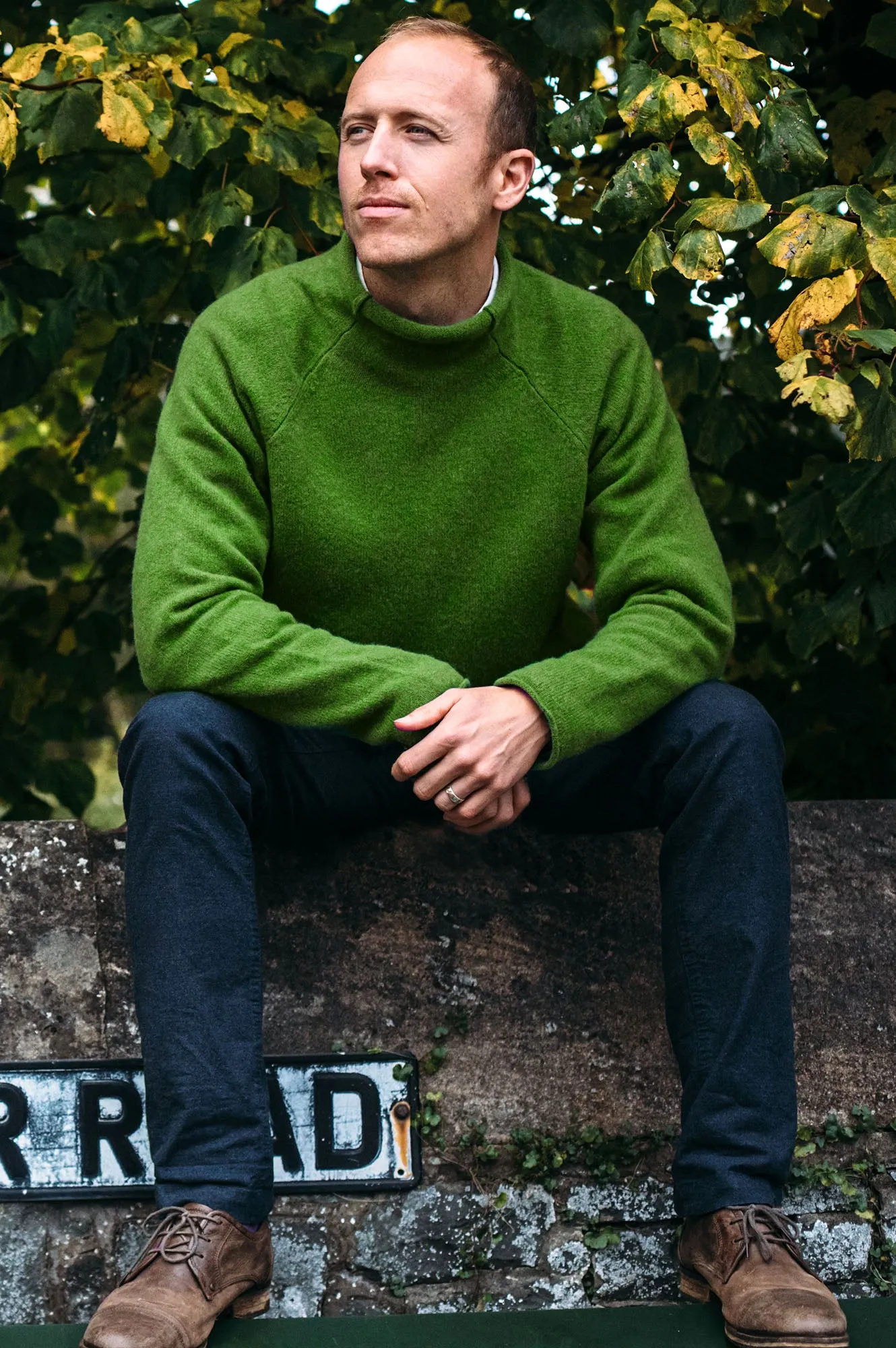 Men's Corry Raglan Sweater | Watercress