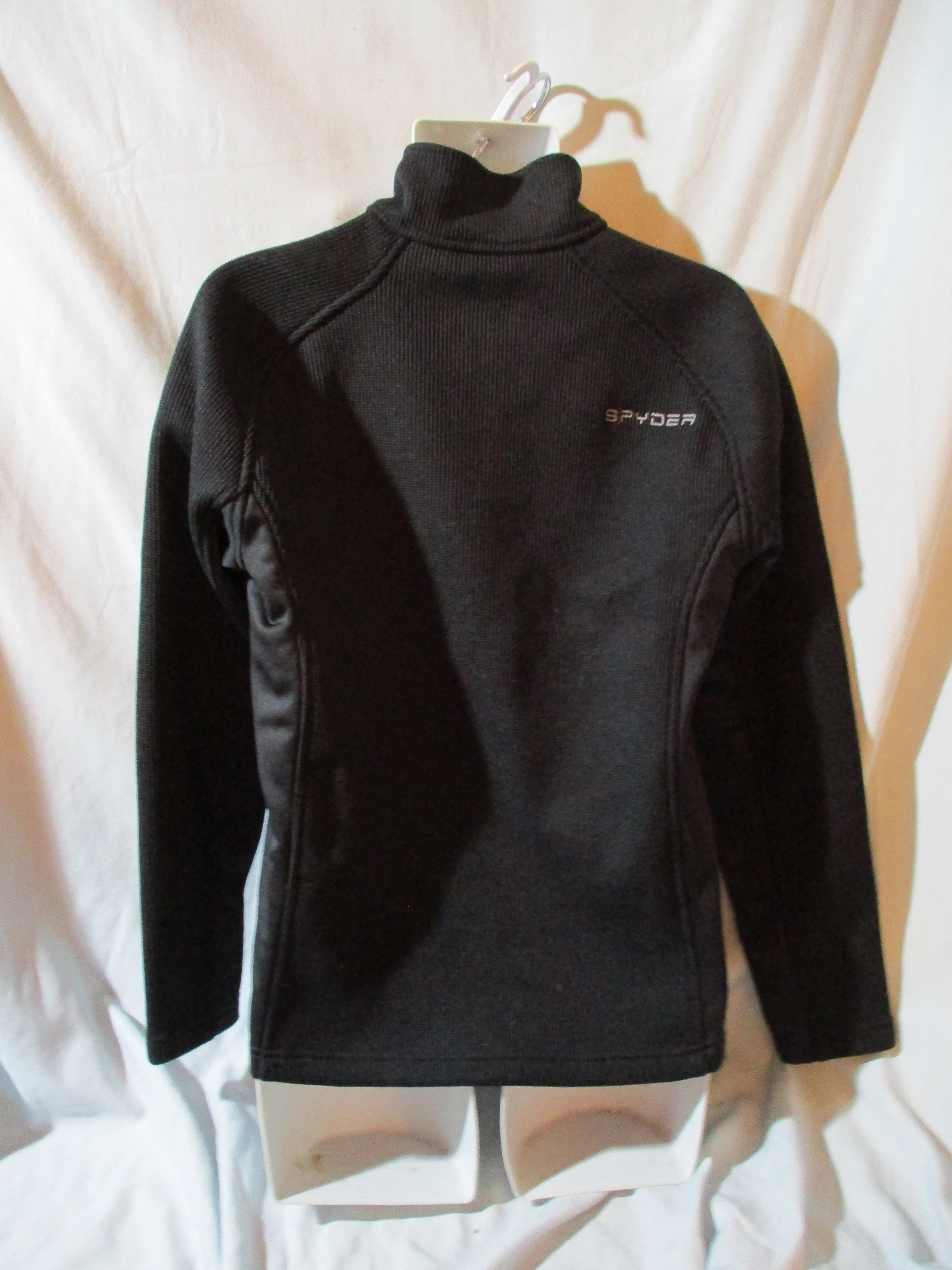 Mens  SPYDER Ski Snowboard Winter Thermal Top Sweater Pullover BLACK M Turtleneck