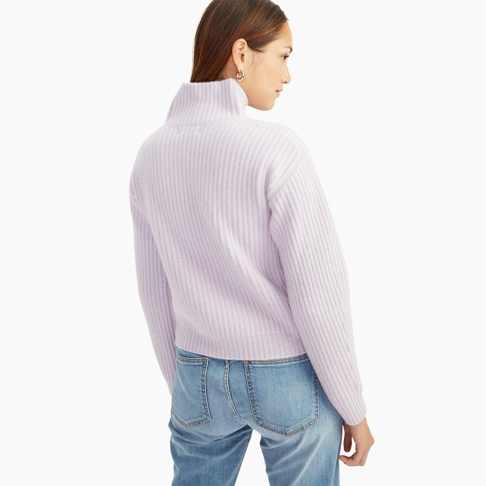 Merino Cashmere Fisherman Turtleneck