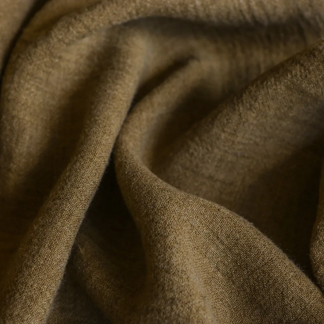 Mia Olive Crinkle Linen