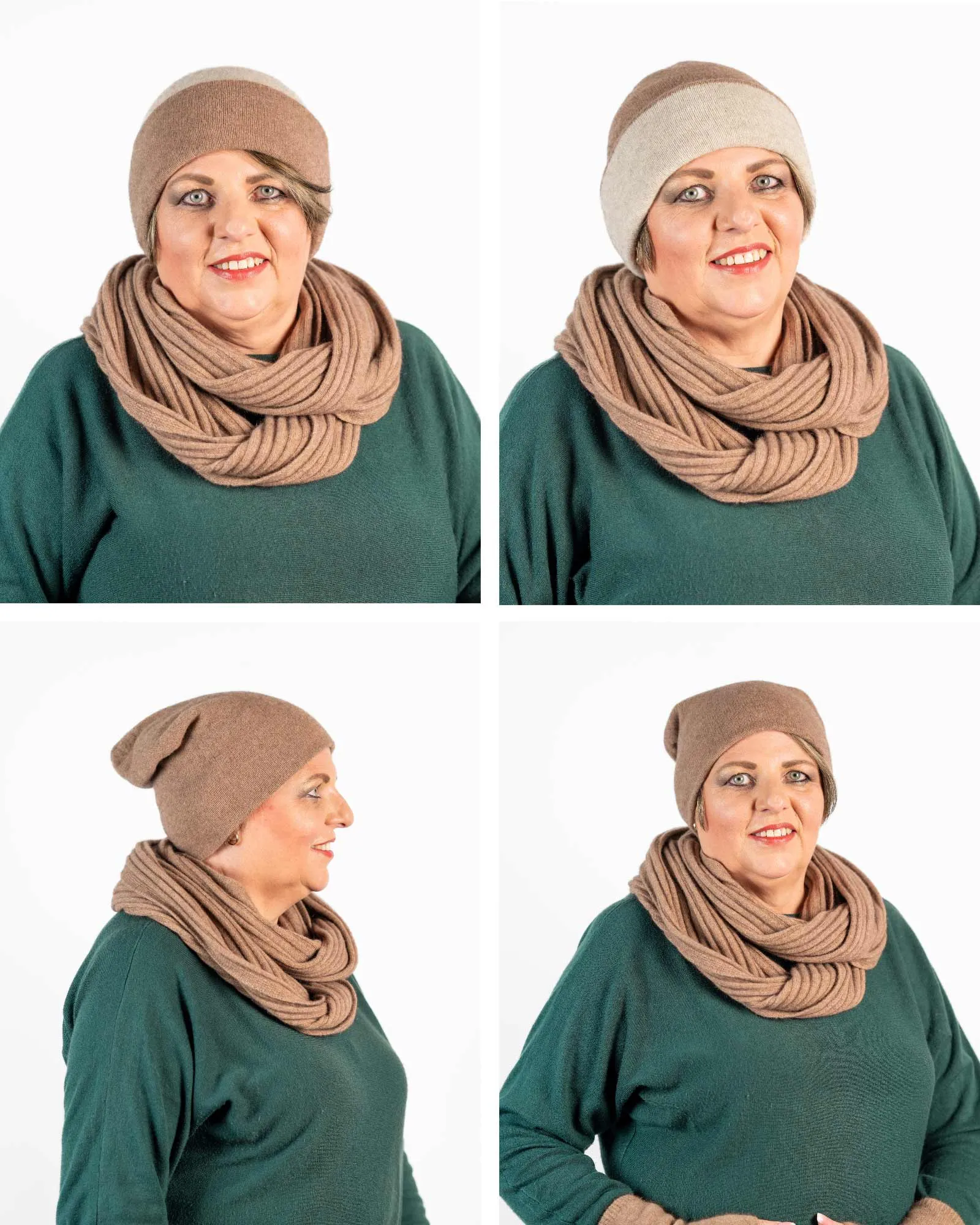 Mink Ribbed Loop Scarf - NX861