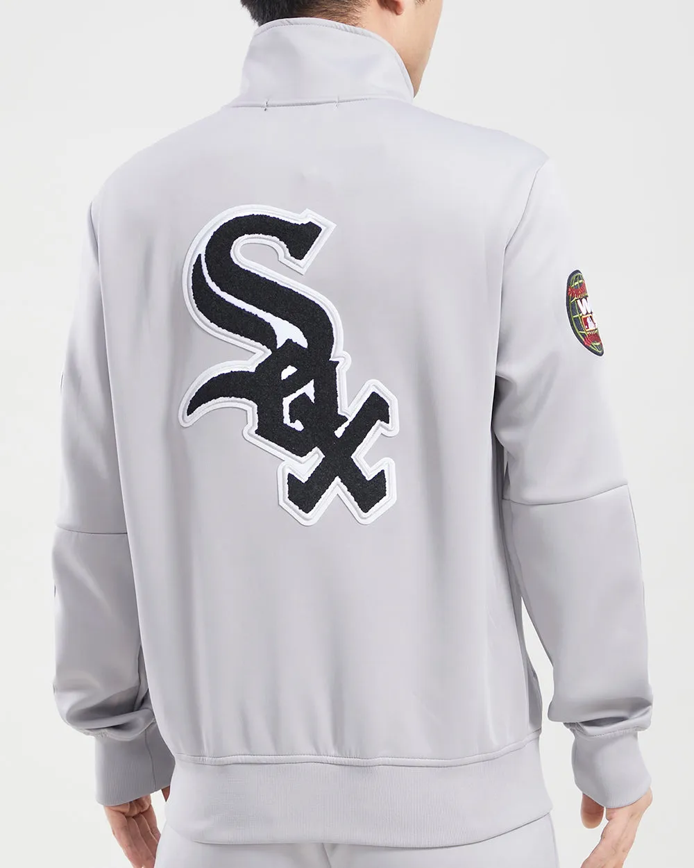 MLB CHICAGO WHITE SOX HOMETOWN MEN'S TRACK JACKET (GRAY)