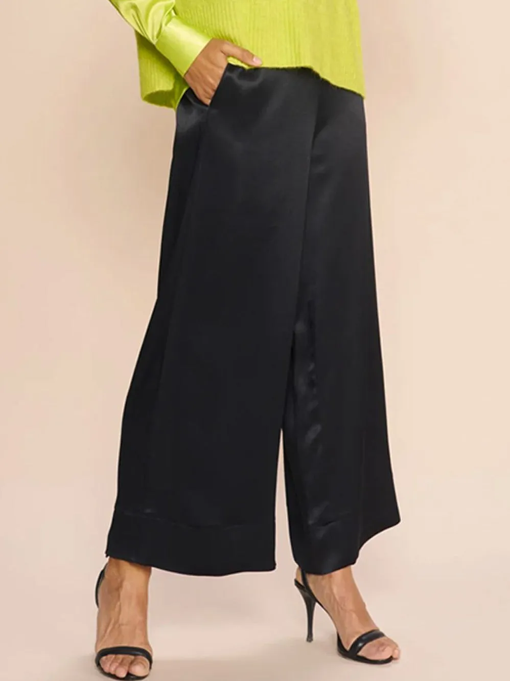 MOS MOSH EDI SATIN CREPE PANT