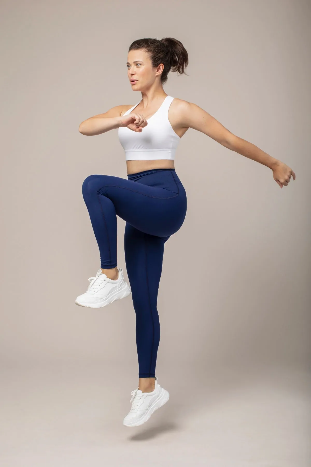 Motion Leggings mit hohem Bund - True Blue