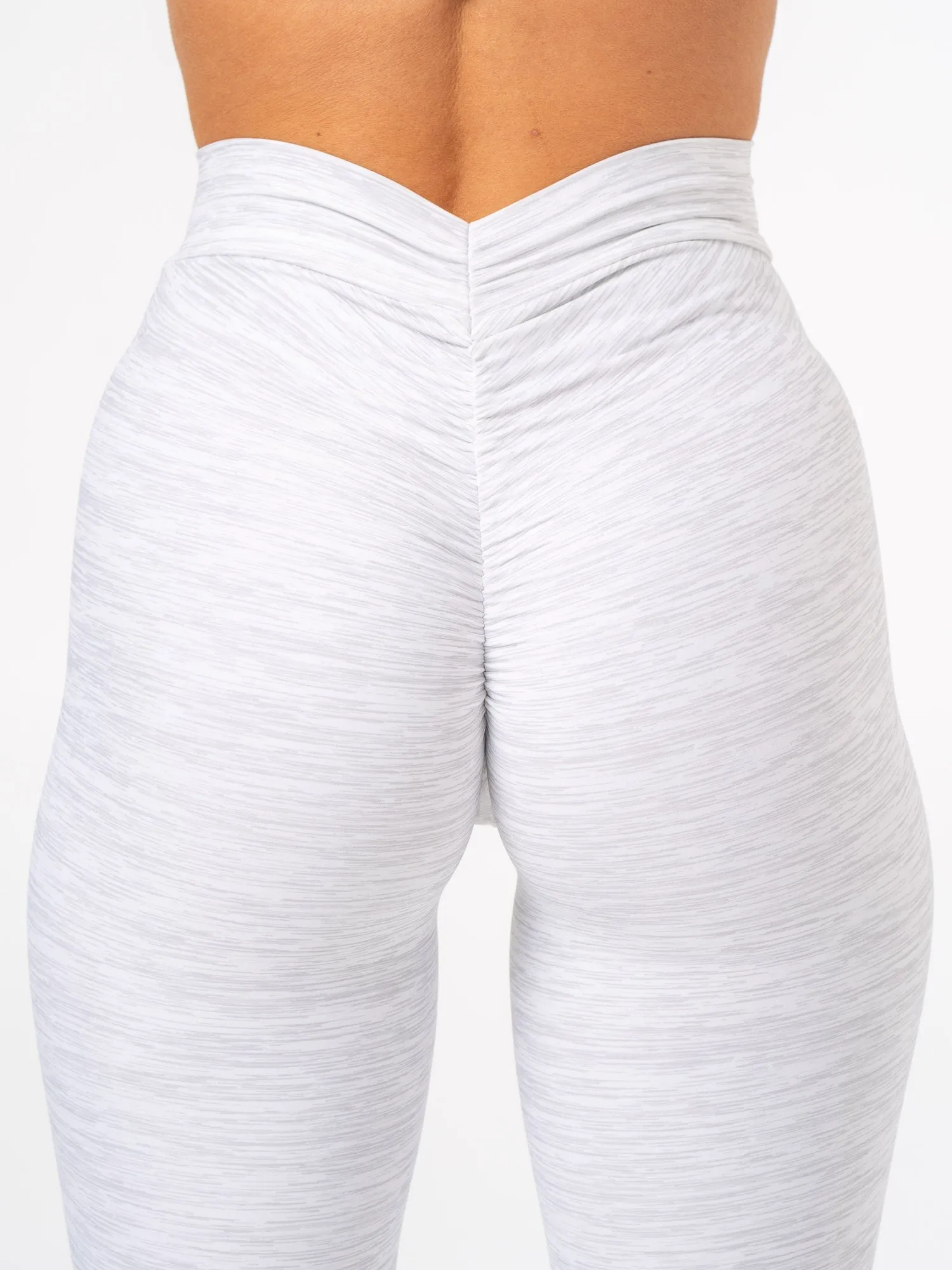 NKD V Scrunch Leggings - Grey Marl