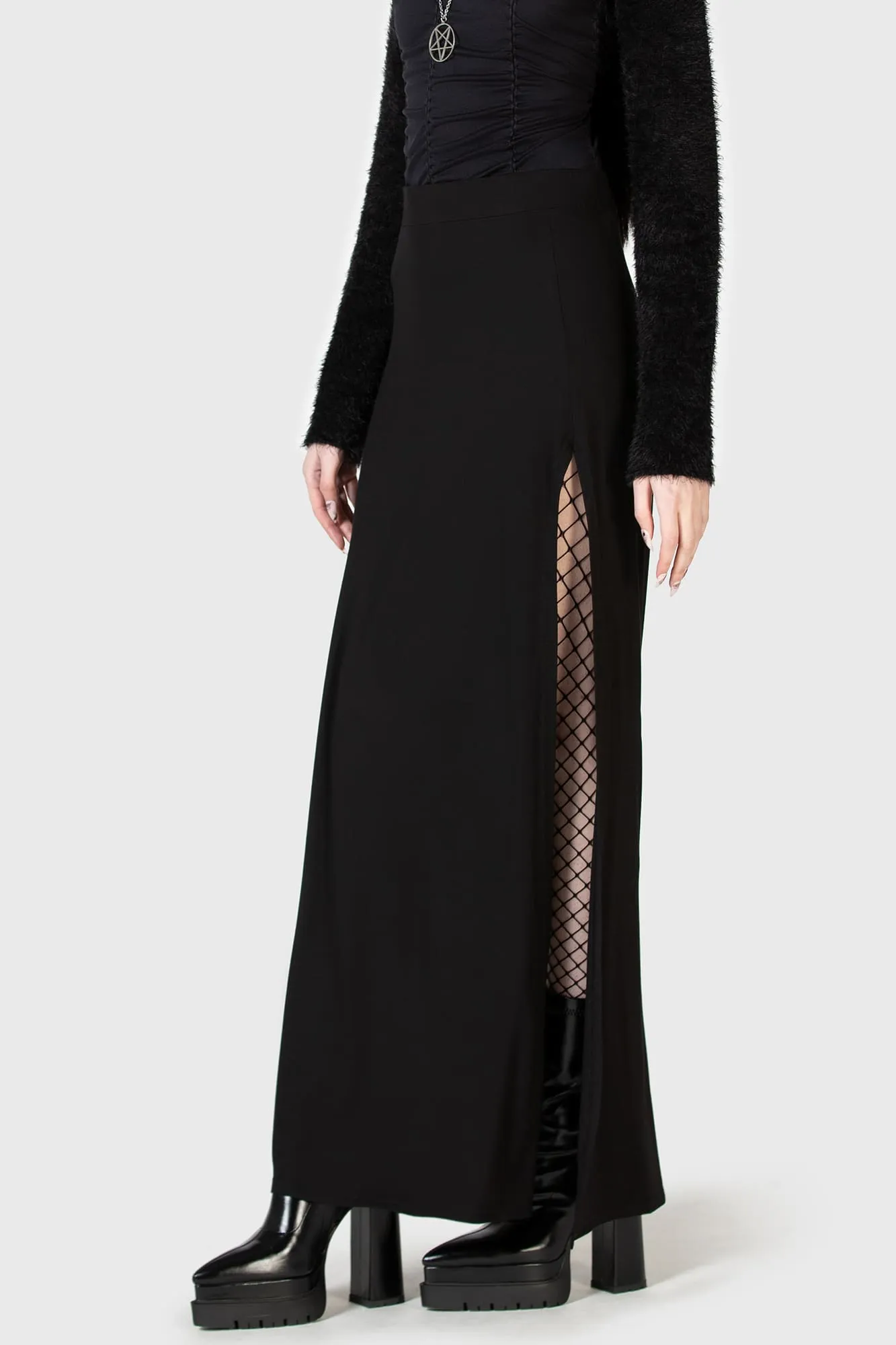 Nocturnal Shade Maxi Skirt