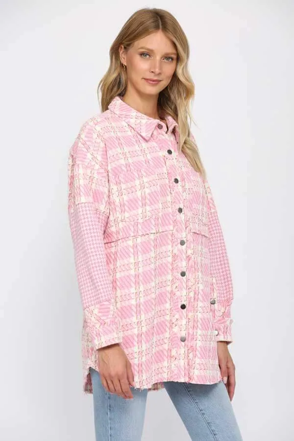 Plaid Tweed Shacket