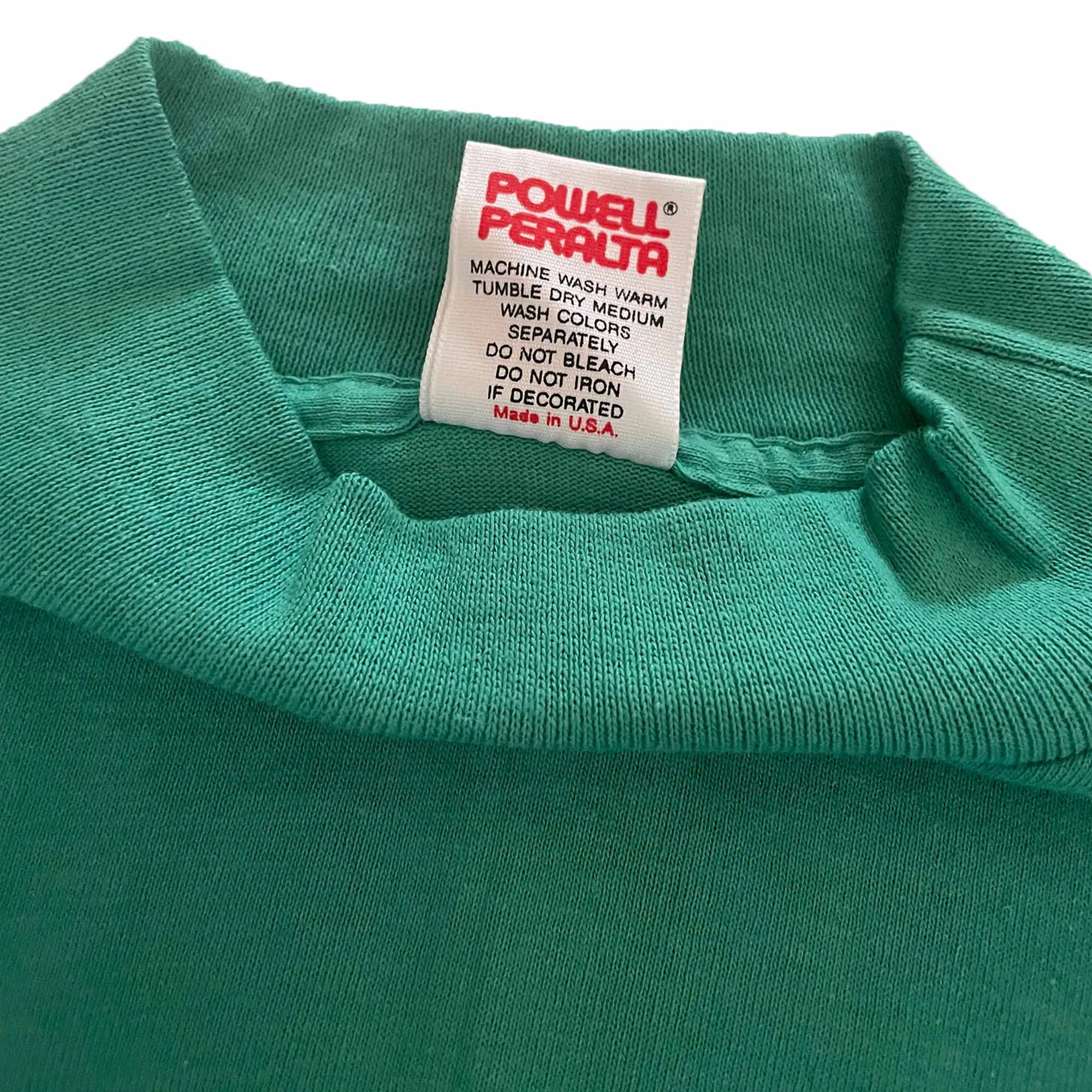 Powell Peralta 'Hawk' Long Sleeve T-Shirt (Green) VINTAGE 90s