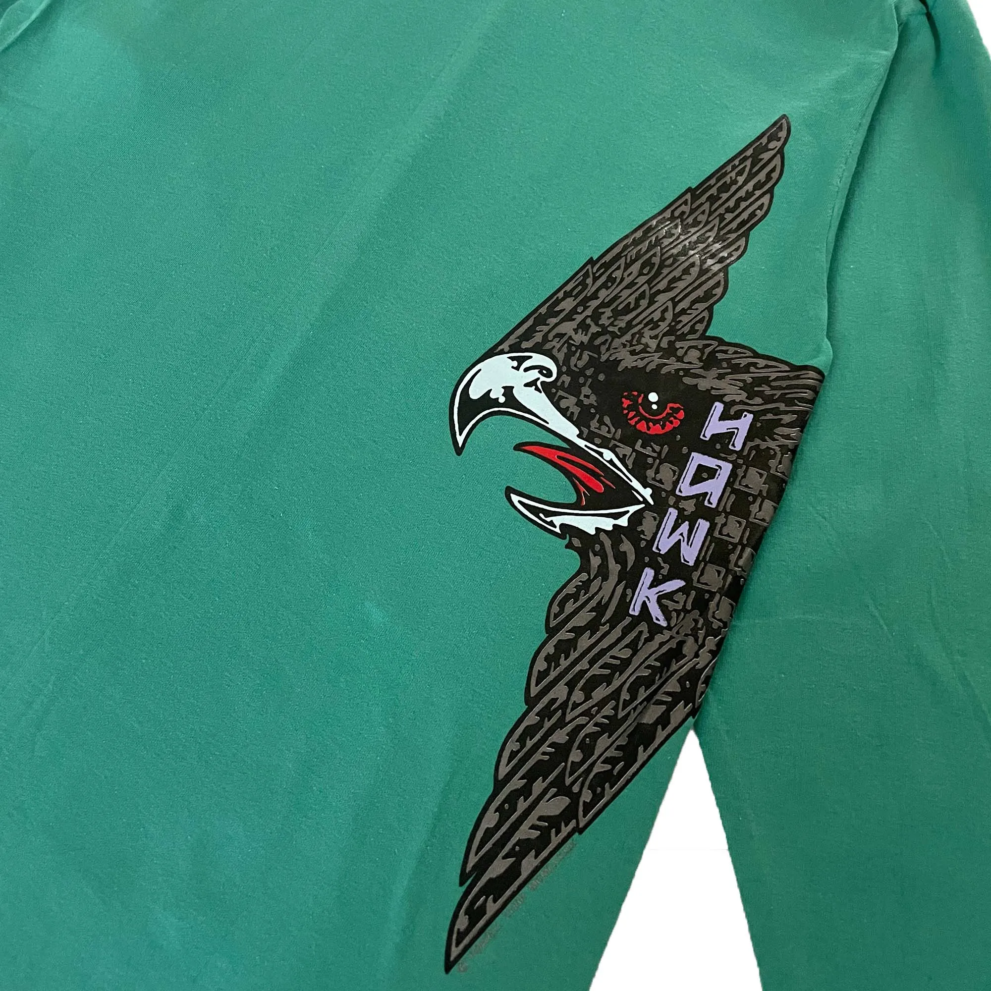 Powell Peralta 'Hawk' Long Sleeve T-Shirt (Green) VINTAGE 90s