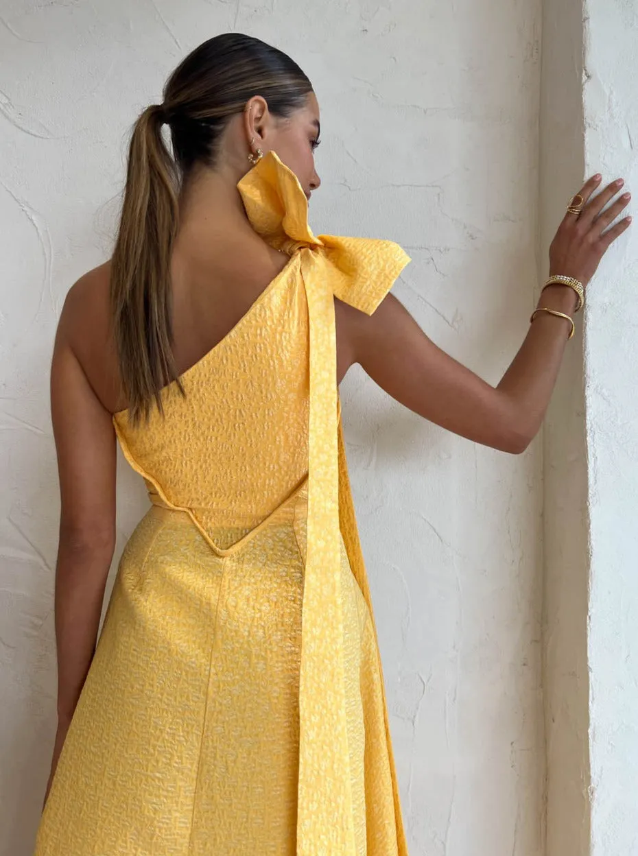 Rachel Gilbert Emiliano Dress in Lemondrop