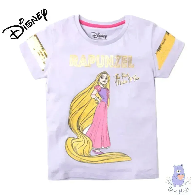 Rapunzel Print Round-Neck T-shirt