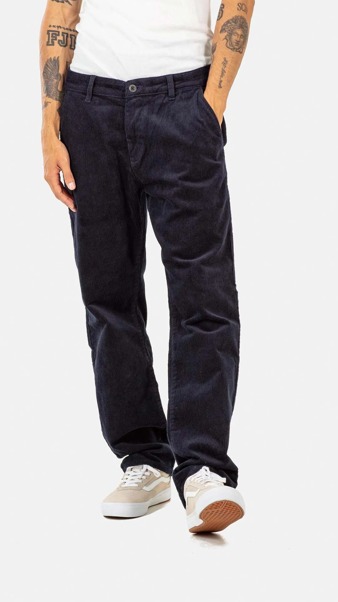 Regular Flex Chino - Navy Corduroy