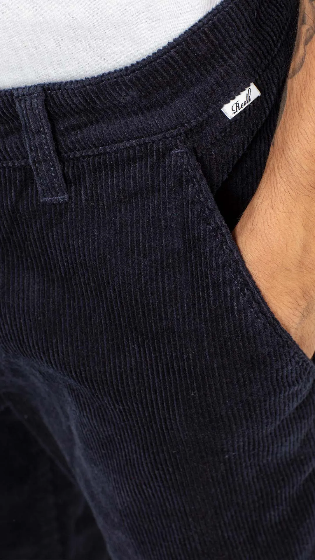 Regular Flex Chino - Navy Corduroy