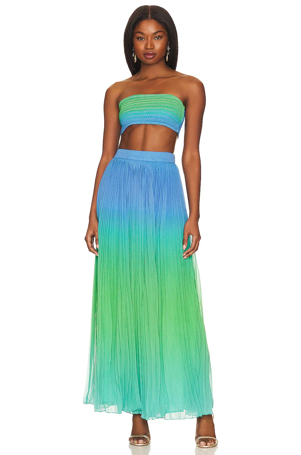 Rococo Sand Kiki Pleated Maxi Skirt