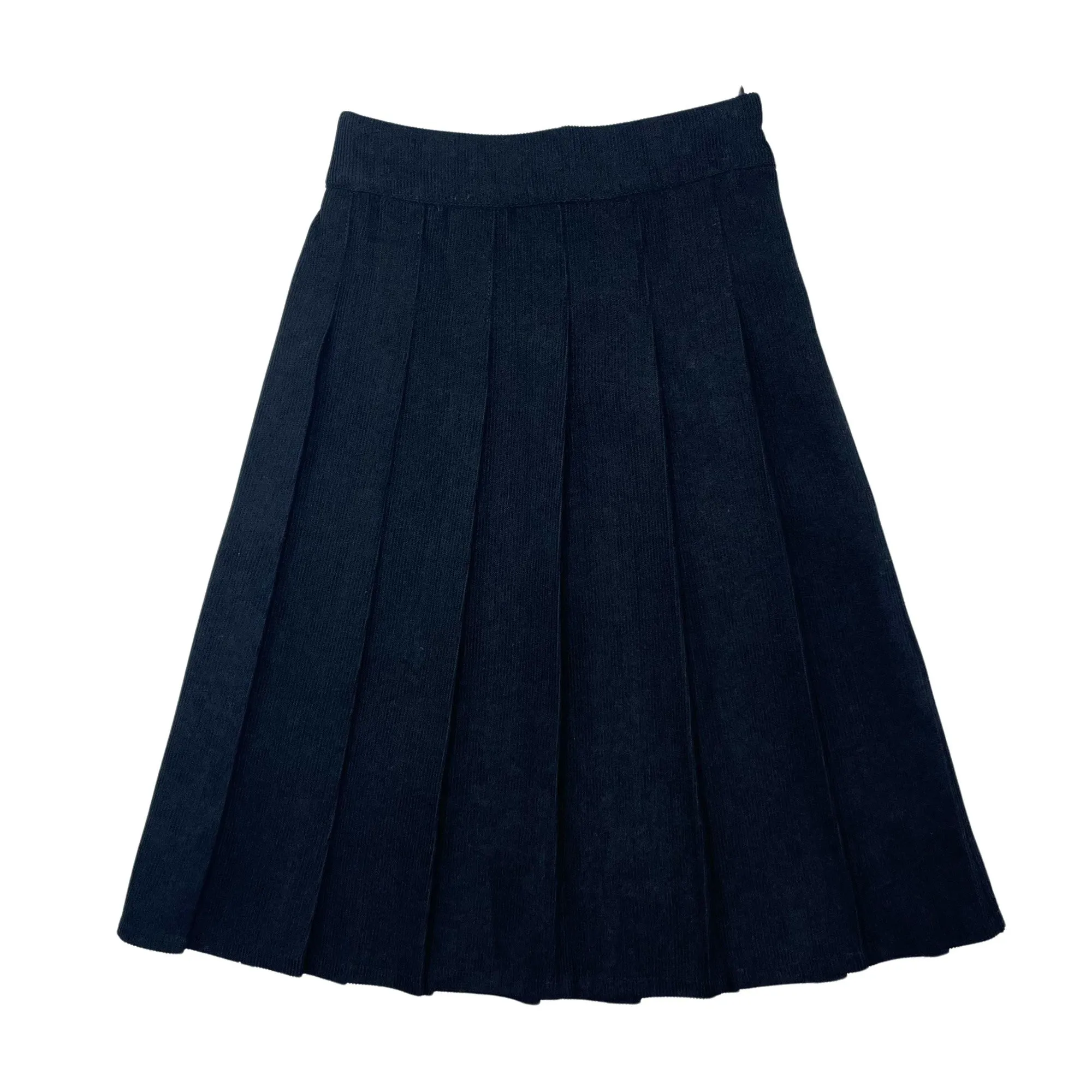 SCIACCA CORDUROY PLEATED SKIRT