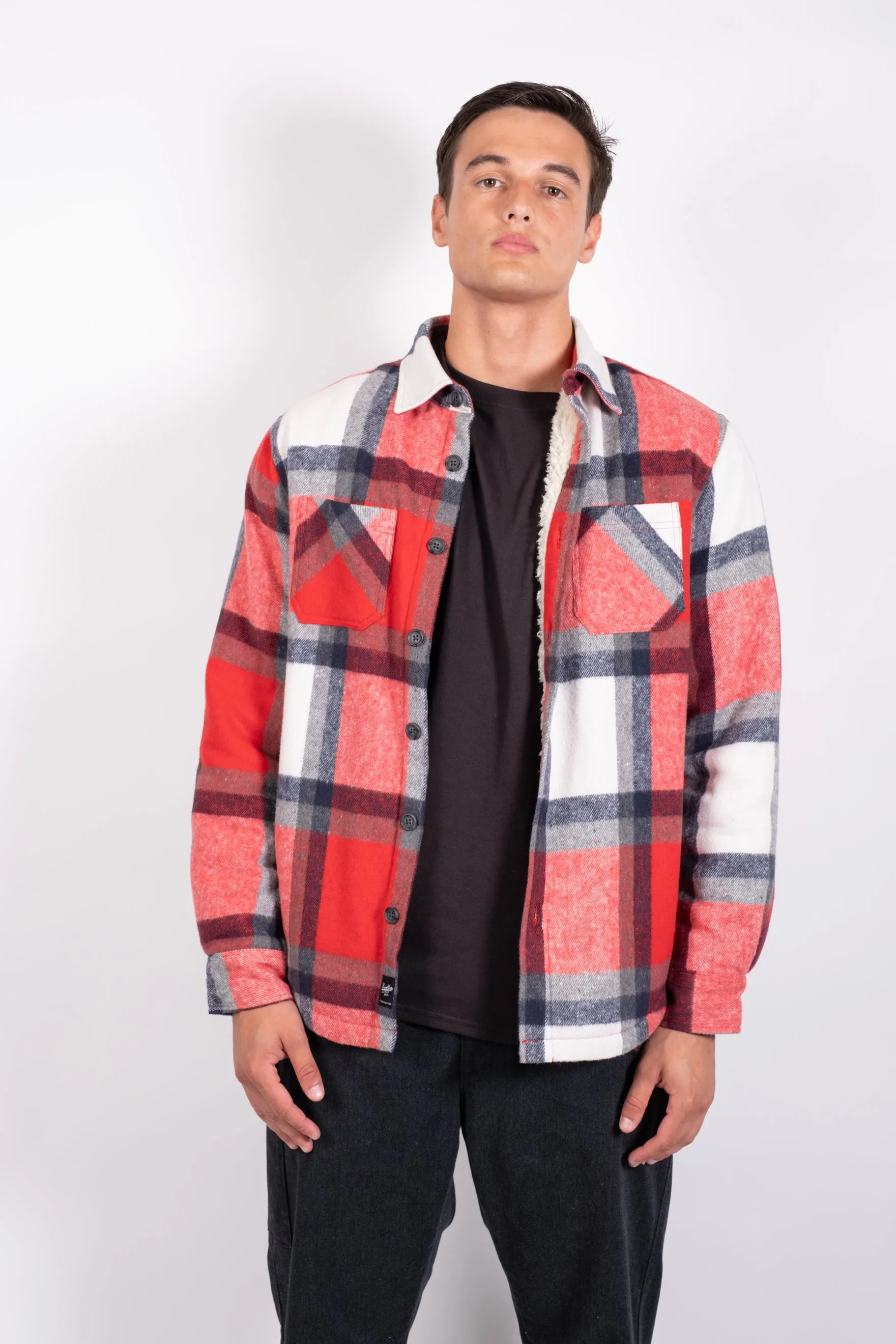 Sherpa Lined Flannel Shacket