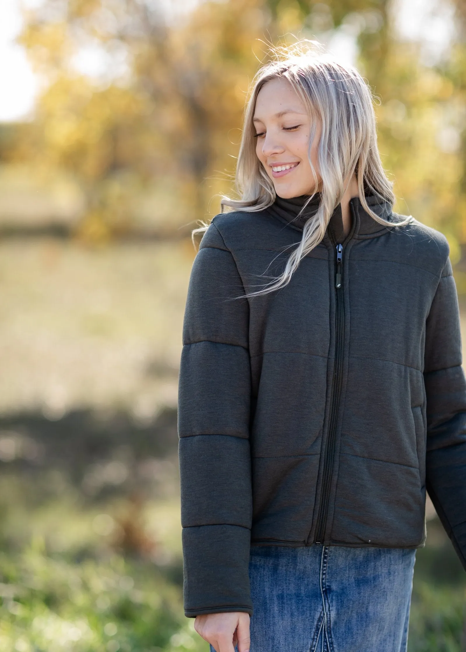 Soft Quilted Zip Up Jacket - FINAL SALE