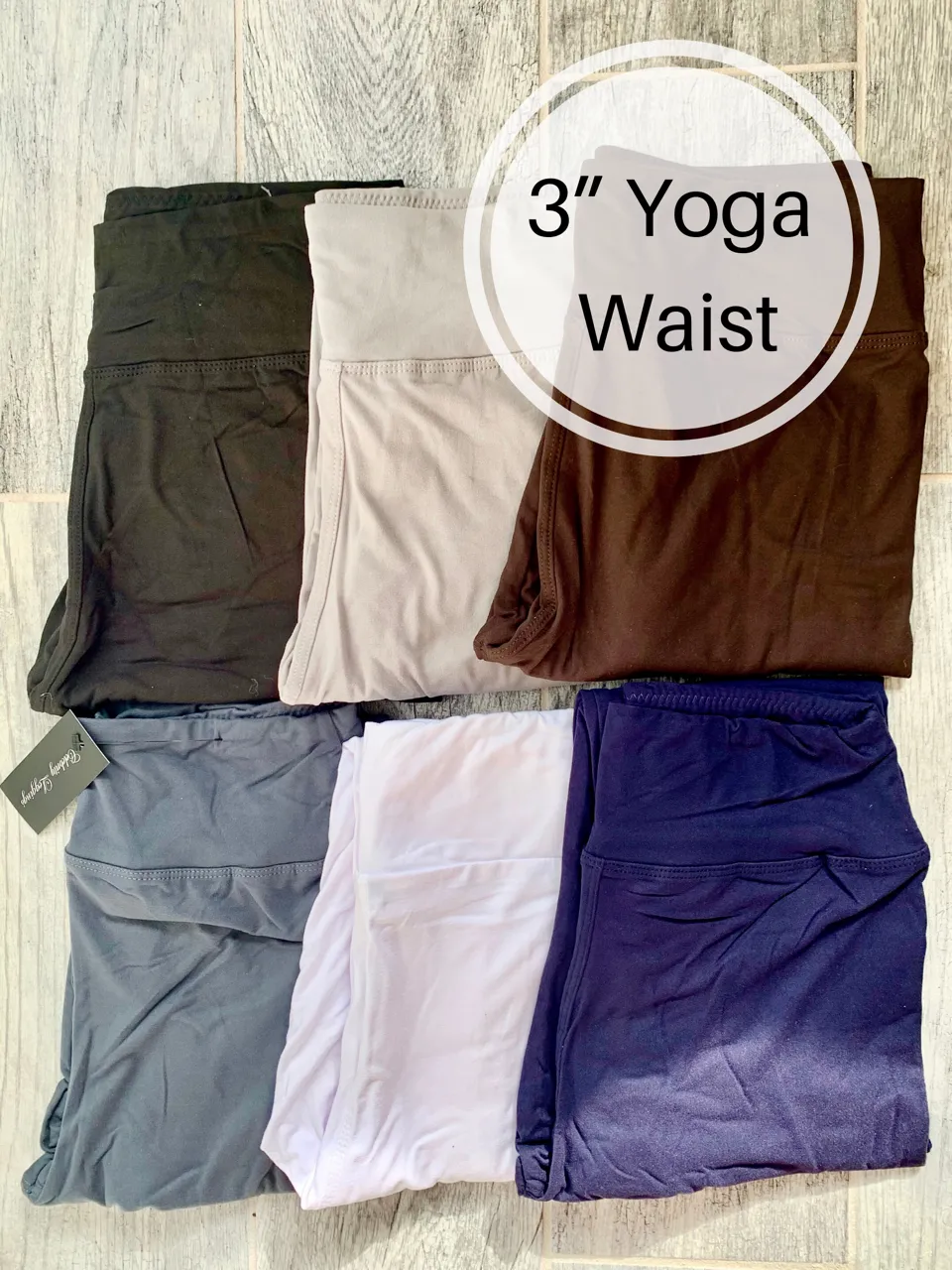 Solid Color 3" Yoga Waist QUEEN SIZE Basic Leggings