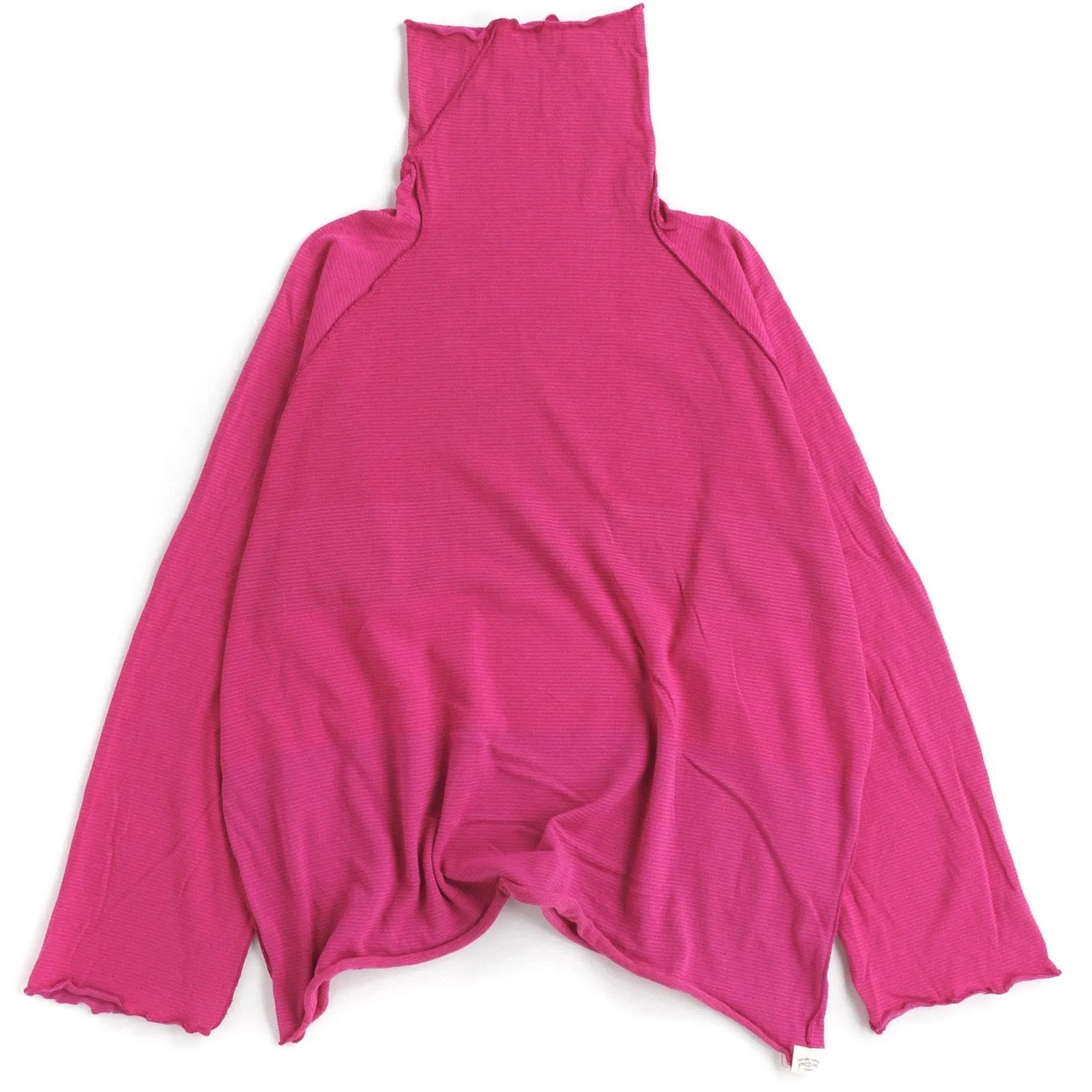 TAMAKI NIIME Cotton Onesize Turtleneck - Ultra Pink