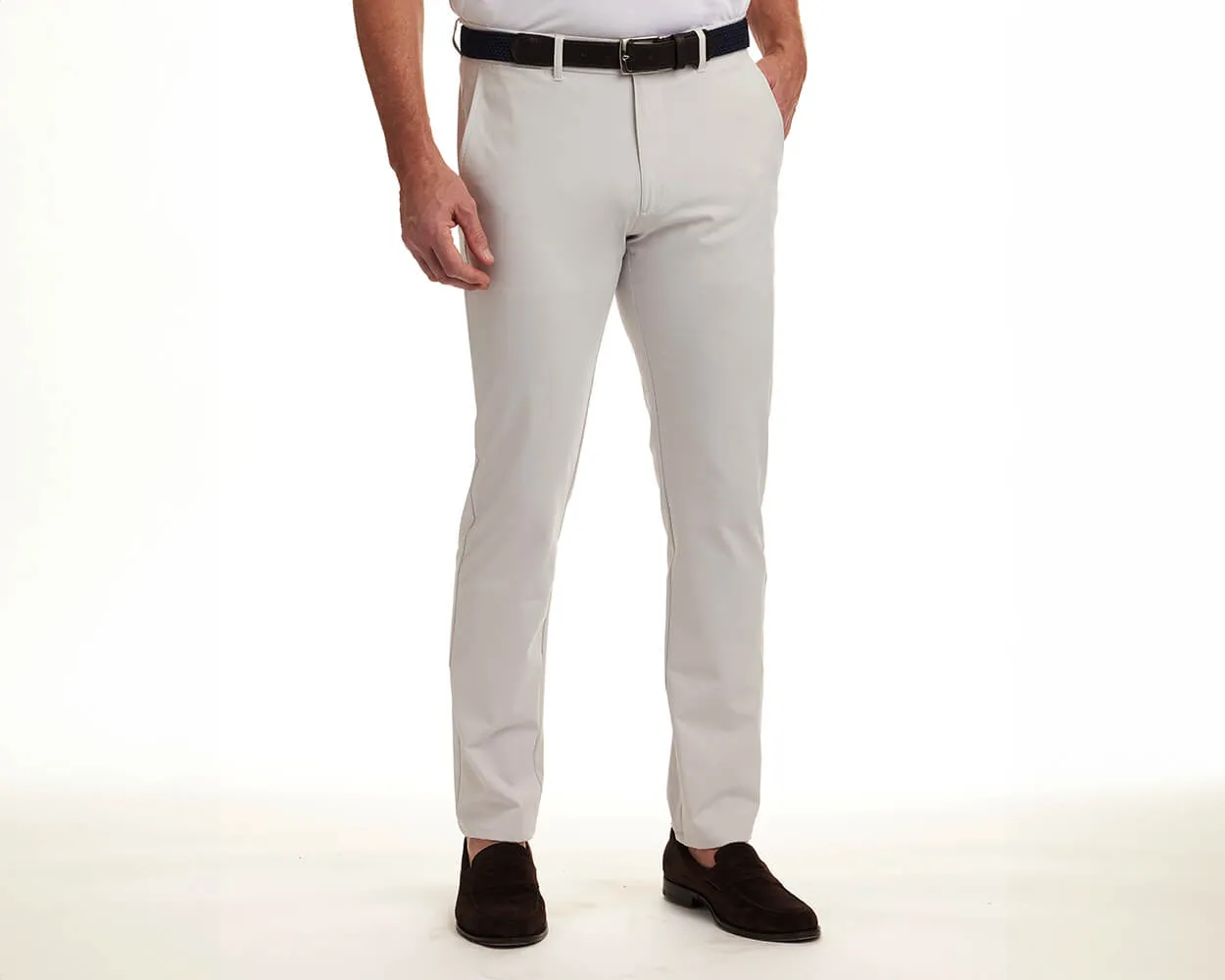 The Garvey Pant: Stone 30" Length