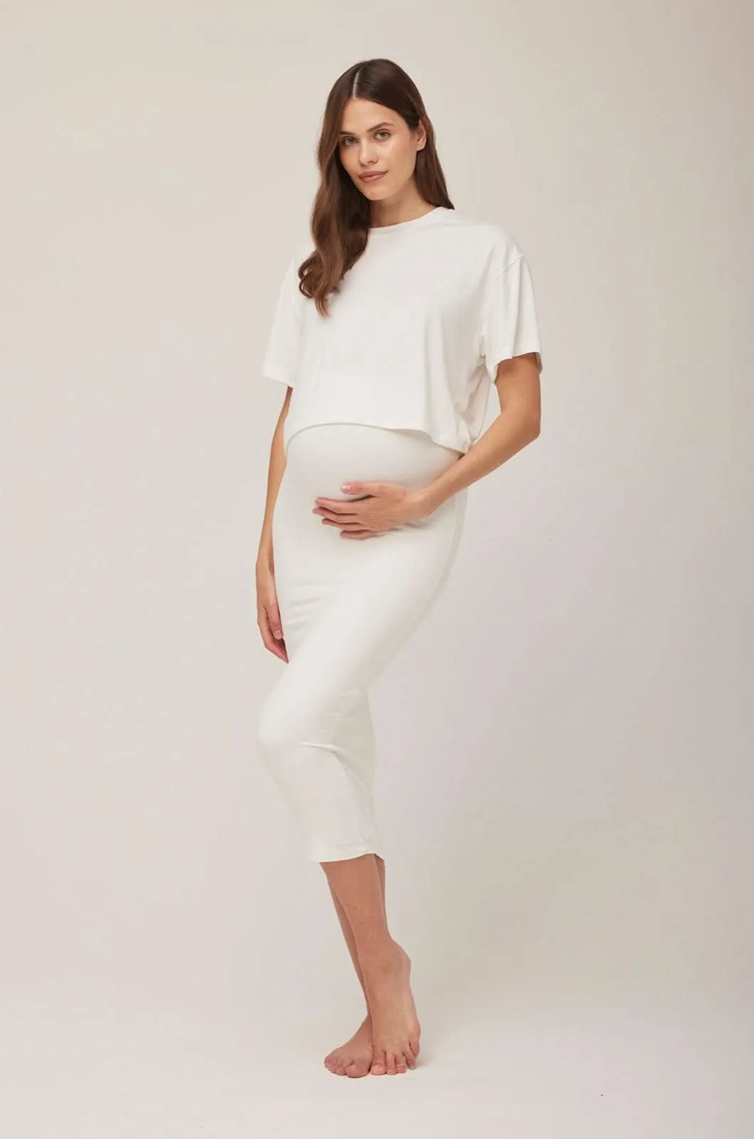 The Midi Maternity Skirt