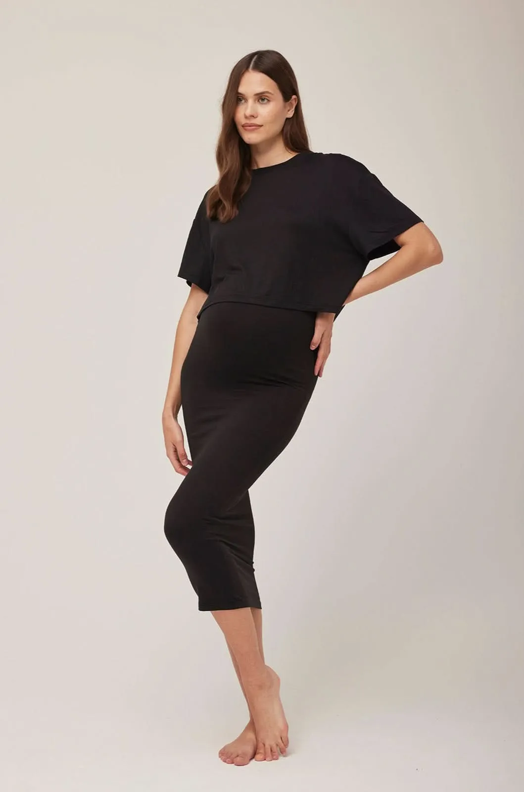 The Midi Maternity Skirt