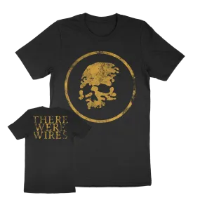 There Were Wires “Gold Skull” Black T-Shirt