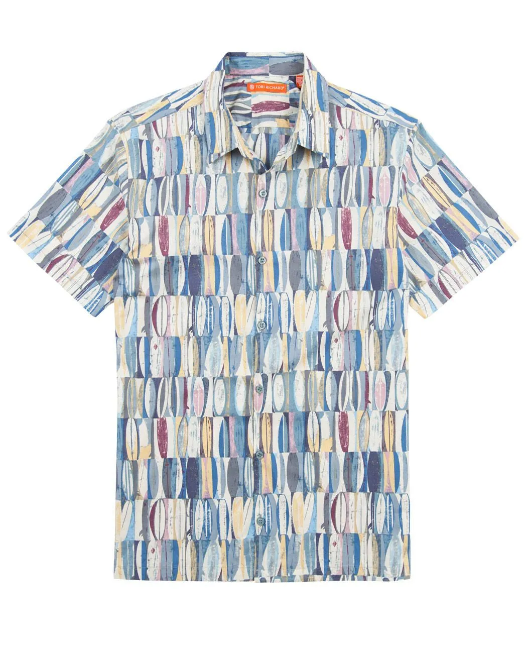 Tori Richard Men's Board Room SS Shirt/Ocean Blue