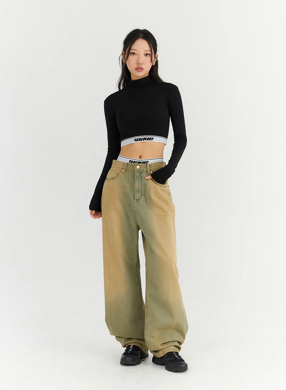 Turtleneck Crop Top CN303